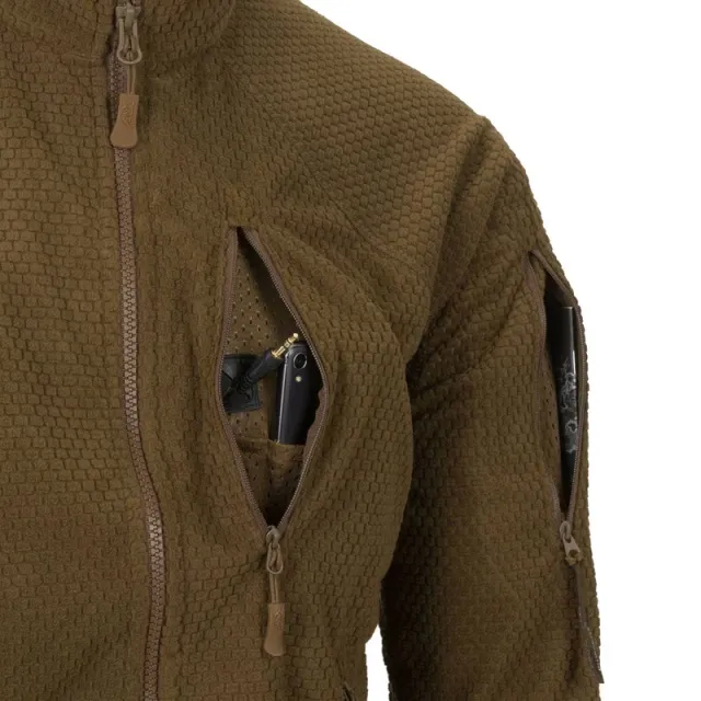 5 - Флісова куртка-кофта Helikon AlphaTactical. Койот