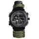 1 - Годинник наручний SKMEI 2202AG PARACORD. Олива