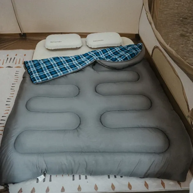7 - Спальний мішок з капюшоном Naturehike Clear Sky CNK2450WS042. Сірий