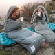 11 - Спальний мішок з мішком для зберігання Naturehike M400 CNK2350WS023 лівий. Сірий