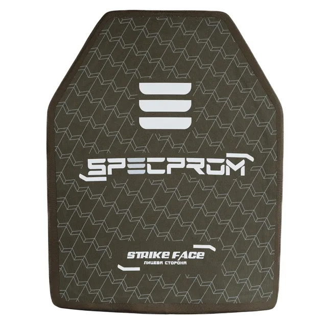 2 - Керамическая бронеплита S-Line 5-го класса SPECPROM. Вес 3.38 кг. Размер 27.5 на 35 см.