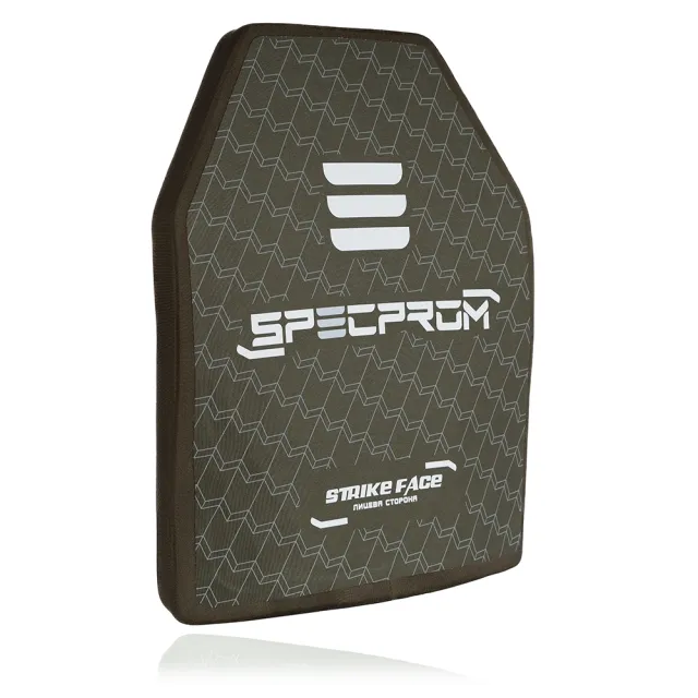 1 - Керамическая бронеплита S-Line 5-го класса SPECPROM. Вес 3.38 кг. Размер 27.5 на 35 см.