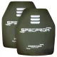 1 - Комплект керамічних бронеплит SPECPROM CAP5-XL-B  5-го класу. Вага 3.38 кг. Розмір 27.5 на 33 см. Олива. 2 шт.
