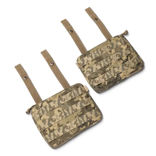 15 - Боковые бронепластины СВМПЭ 3-го класса SPECPROM. Вес 0.62кг. Размер 21.5 на 16см. Пиксель. 2шт