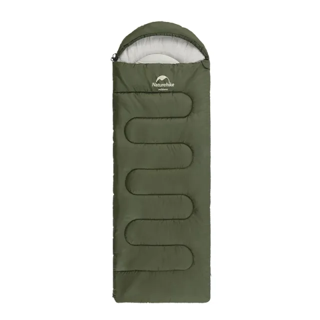 1 - Спальний мішок Naturehike Y150L NH21MSD08 правий. Темно-зелений