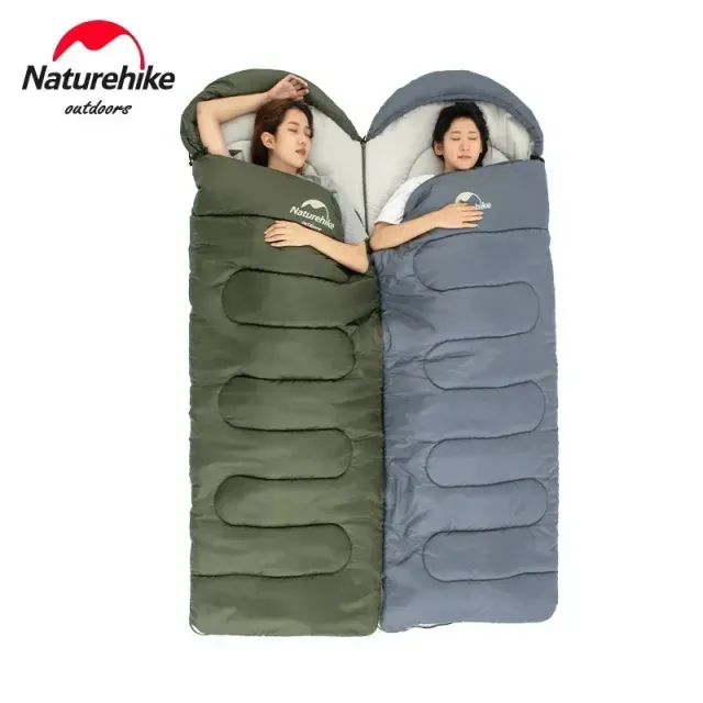 3 - Спальний мішок Naturehike Y150L NH21MSD08 лівий. Темно-зелений