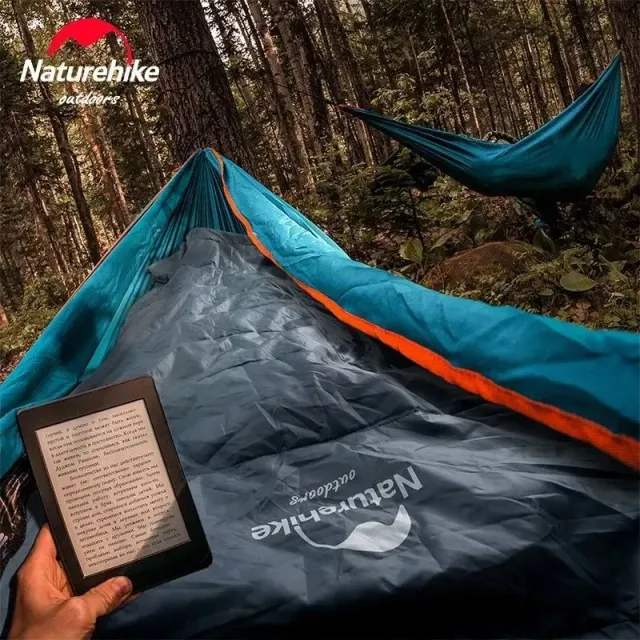 4 - Спальний мішок Naturehike Y150L NH21MSD08 лівий. Темно-зелений