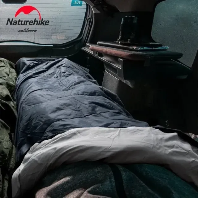 6 - Спальний мішок Naturehike Y150L NH21MSD08 лівий. Темно-зелений