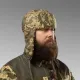 1 - Шапка ушанка плащевка-флис. Пиксель