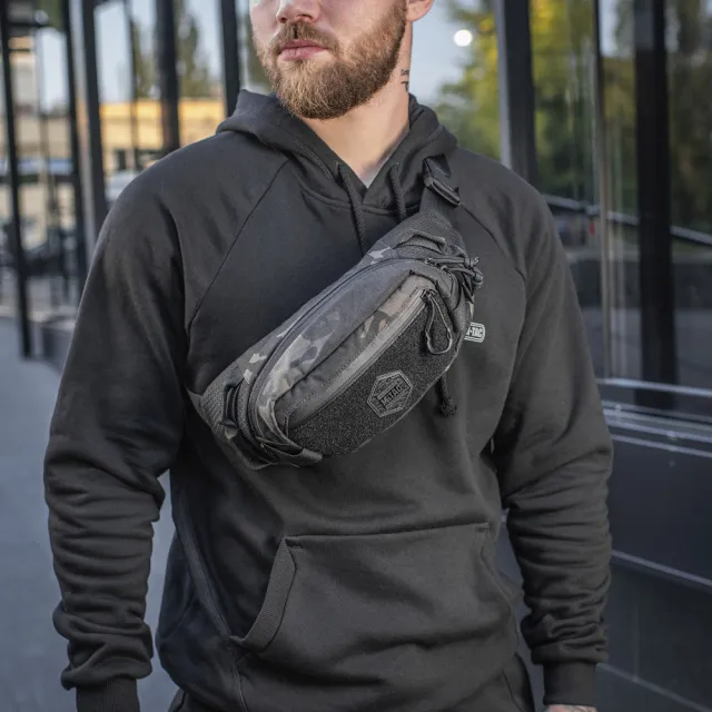 6 - Сумка на пояс M-TAC  Waist Bag Elite Hex. Мультикам-чорний