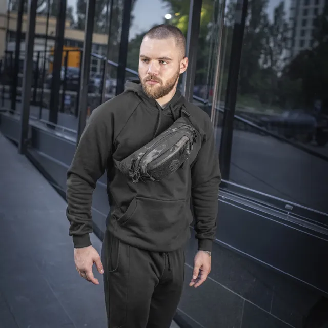 10 - Сумка на пояс M-TAC  Waist Bag Elite Hex. Мультикам-чорний