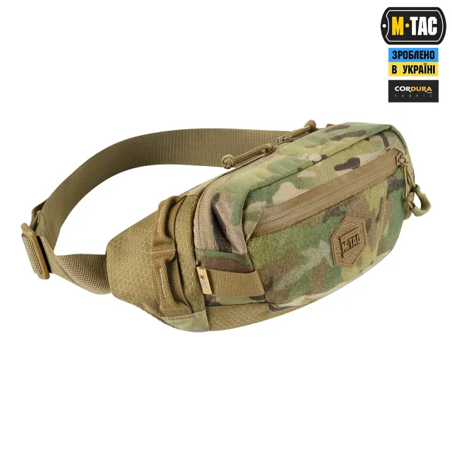 3 - Сумка на пояс M-TAC  Waist Bag Elite Hex. Мультикам-койот