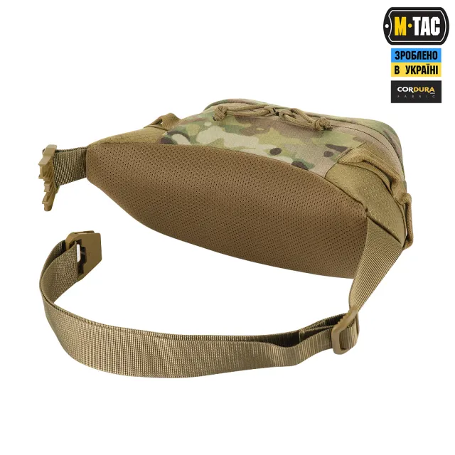 4 - Сумка на пояс M-TAC  Waist Bag Elite Hex. Мультикам-койот