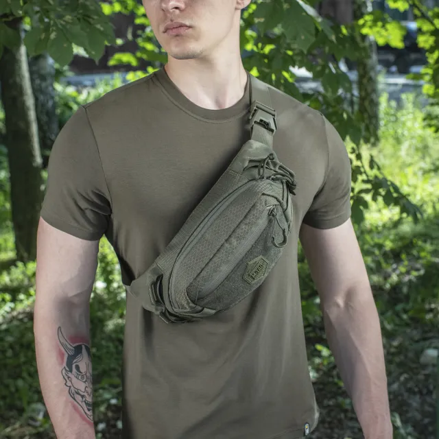 8 - Сумка на пояс M-TAC  Waist Bag Elite Hex. Олива