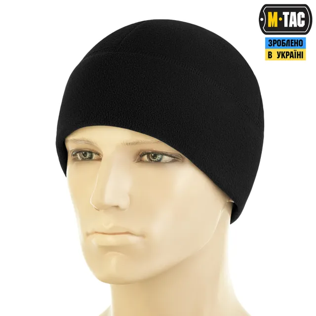 1 - Шапка флисовая M-Tac Watch Cap Elite из Slimtex. Черный