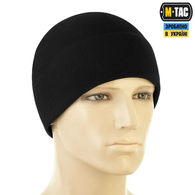 3 - Шапка флисовая M-Tac Watch Cap Elite из Slimtex. Черный