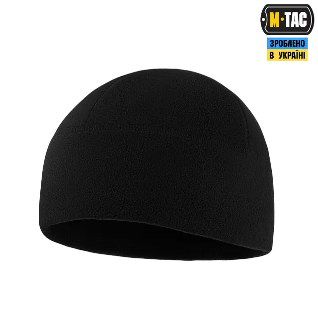 4 - Шапка флисовая M-Tac Watch Cap Elite из Slimtex. Черный