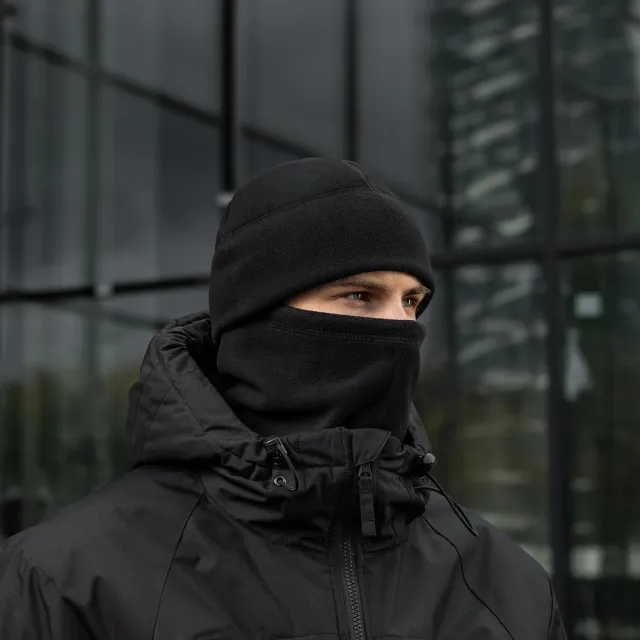 6 - Шапка флисовая M-Tac Watch Cap Elite из Slimtex. Черный
