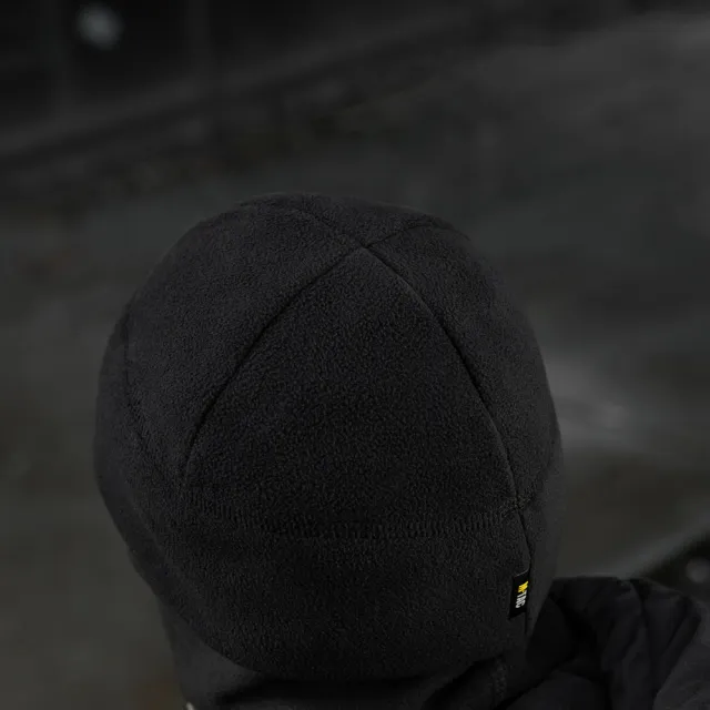 7 - Шапка флисовая M-Tac Watch Cap Elite из Slimtex. Черный