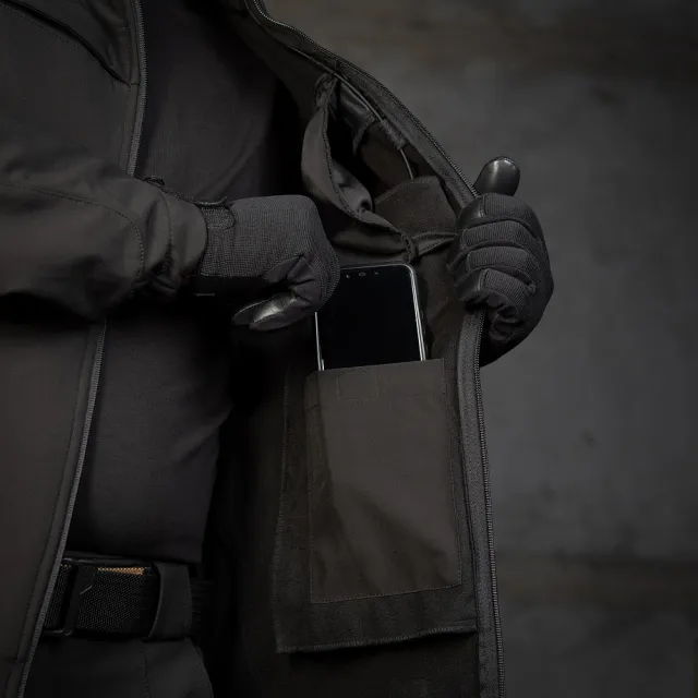 11 - Куртка M-Tac Soft Shell Police. Чорна
