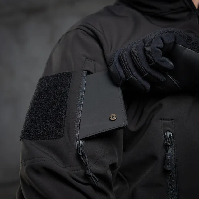 14 - Куртка M-Tac Soft Shell Police. Чорна