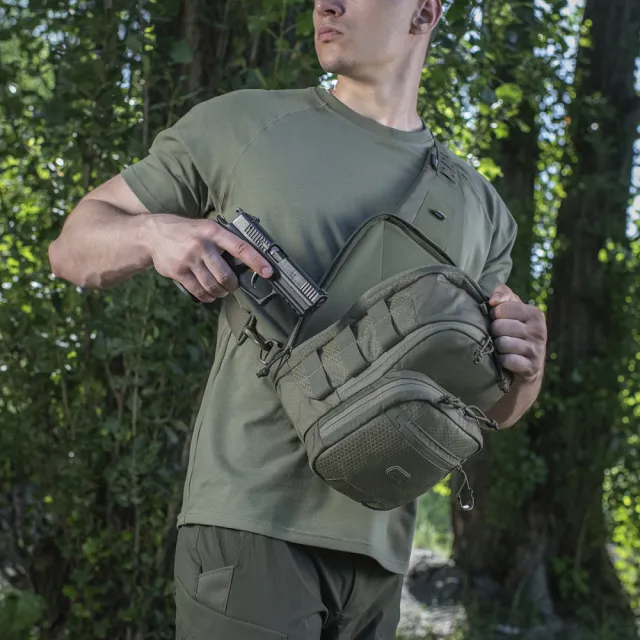 3 - Сумка через плече M-Tac Cross Bag Elite Hex. Олива