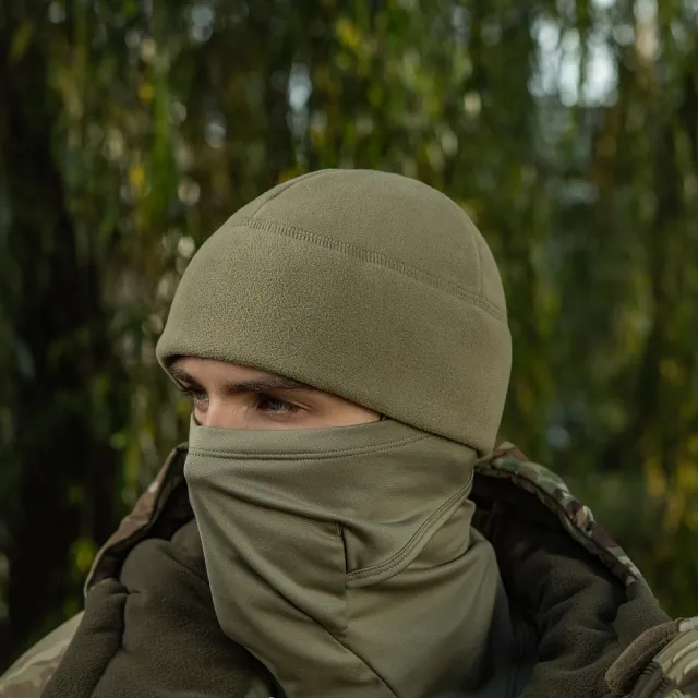9 - Шапка флісова M-Tac Watch Cap Elite із Slimtex. Коричневий