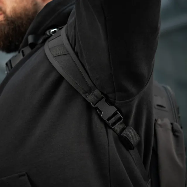 5 - Тактичний рюкзак M-Tac Sturm Elite з ергономічними лямками. Чорний