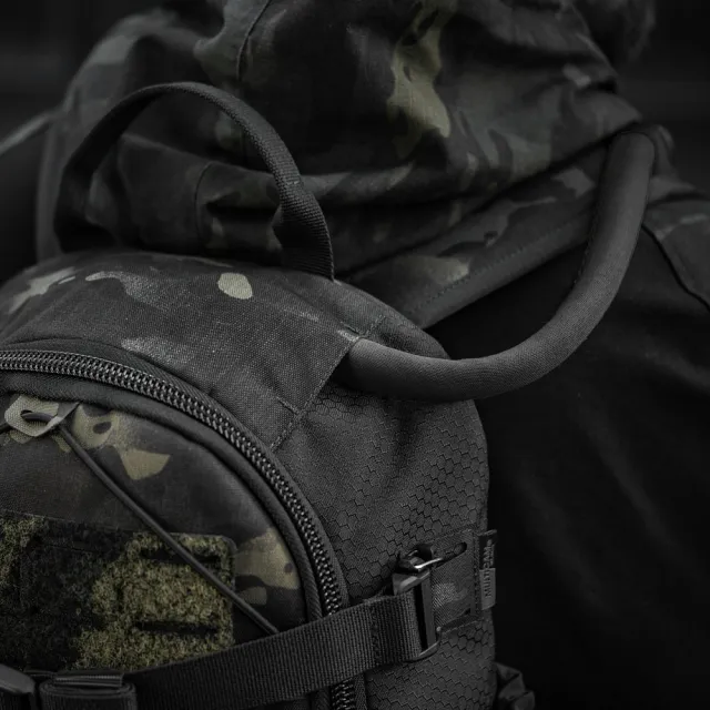 15 - Тактичний рюкзак M-Tac Sturm Elite з ергономічними лямками. Чорний мультикам