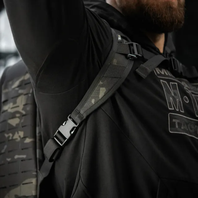 7 - Тактичний рюкзак M-Tac Sturm Elite з ергономічними лямками X-Large Elite Gen.II. Чорний мультикам