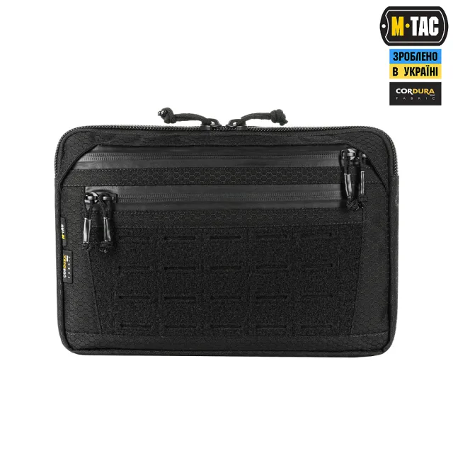 20 - Тактична сумка M-Tac Admin Bag Medium Elite Hex з липучкою. Чорний
