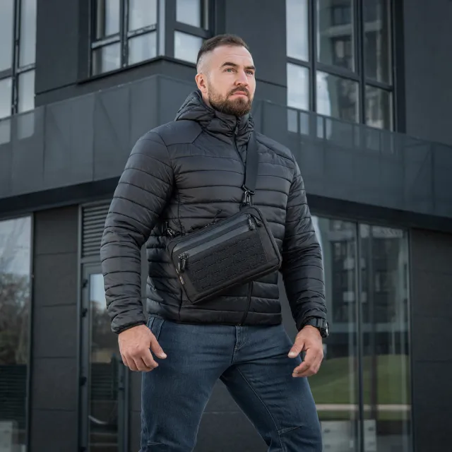 17 - Тактична сумка M-Tac Admin Bag Medium Elite Hex з липучкою. Чорний