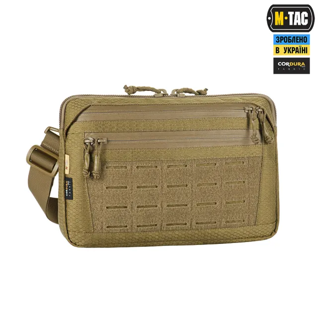 22 - Тактична сумка M-Tac Admin Bag Medium Elite Hex з липучкою. Койот