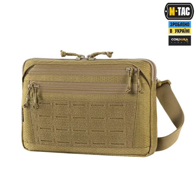 20 - Тактична сумка M-Tac Admin Bag Medium Elite Hex з липучкою. Койот