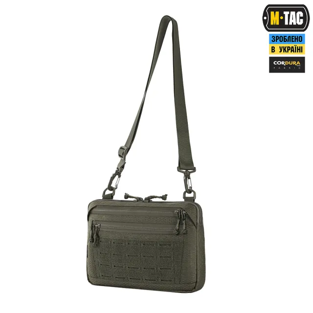 1 - Тактична сумка M-Tac Admin Bag Medium Elite Hex з липучкою. Олива