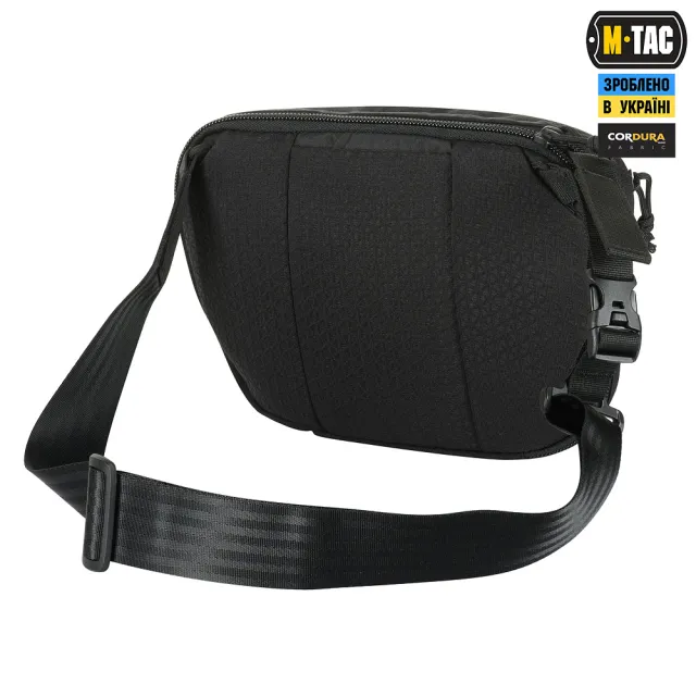 4 - Сумка через плече M-Tac Sphaera Hex Hardsling Bag Elite Large з липучкою. Чорний
