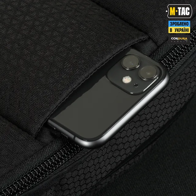 5 - Сумка через плече M-Tac Sphaera Hex Hardsling Bag Elite Large з липучкою. Чорний