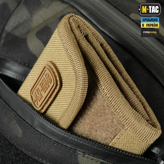 6 - Сумка через плече M-Tac Sphaera Hex Hardsling Bag Elite Large з липучкою. Мультикам чорний