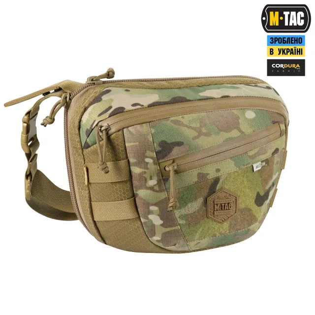 2 - Сумка через плече M-Tac Sphaera Hex Hardsling Bag Elite Large з липучкою. Мультикам