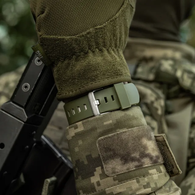 7 - Годинник тактичний M-Tac 2166. Олива
