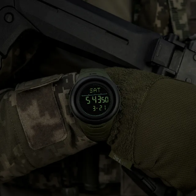 10 - Годинник тактичний M-Tac 2166. Олива