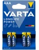 1 - Батарейки Varta LR3/AAA Longlife Power Alkaline, 4 шт