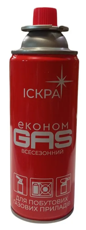 1 - Газовий балончик для горілки Іскра 365 мл, 200 грам