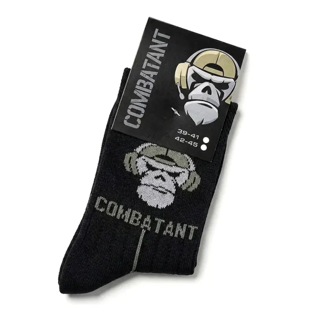 2 - Носки трекинговые Combatant Patrol Core Mid Summer. Черный