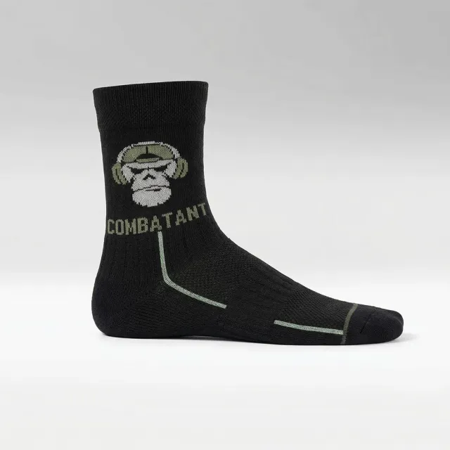 4 - Носки трекинговые Combatant Patrol Core Mid Summer. Черный