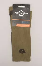 4 - Шкарпетки потовивідні Pentagon Iris Coolmax EL14011. Койот