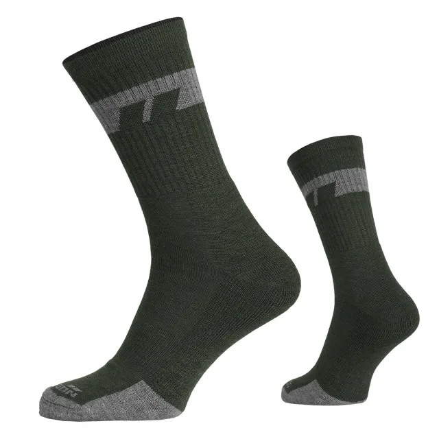 1 - Носки антибактериальные Pentagon Alpine Merino Medium. Олива
