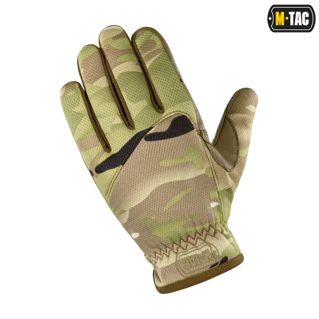 5 - Перчатки M-Tac Scout Tactical Mk.2 кожаные. Мультикам