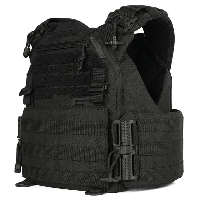 1 - Плитоноска женская Warmor gen.3 FL SPECPROM (for Ladies). Без подсумков. С быстрым боковым и верхним сбросом (без плит). Черный