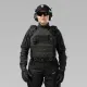 6 - Плитоноска женская Warmor gen.3 FL SPECPROM (for Ladies). Без подсумков. С быстрым боковым и верхним сбросом (без плит). Черный